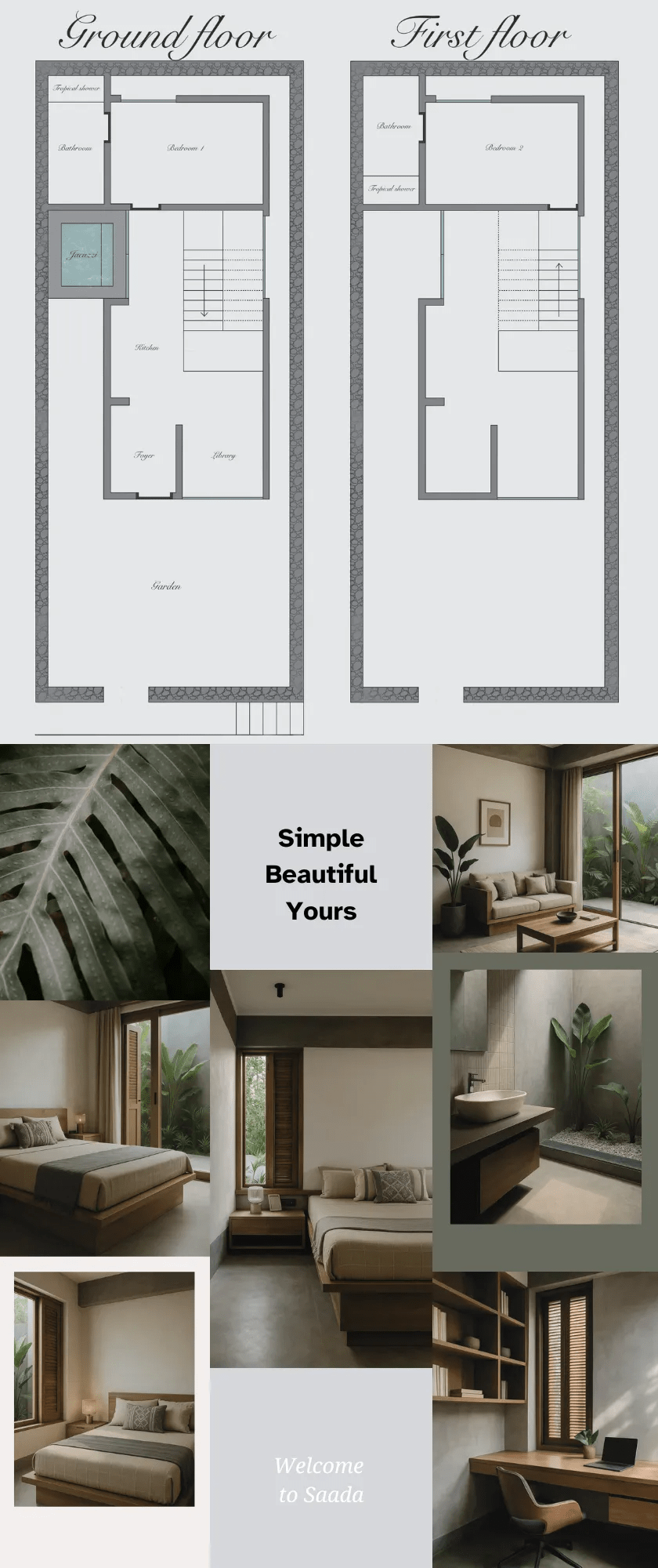 Saada tropical villa exterior view in Varkala Kerala